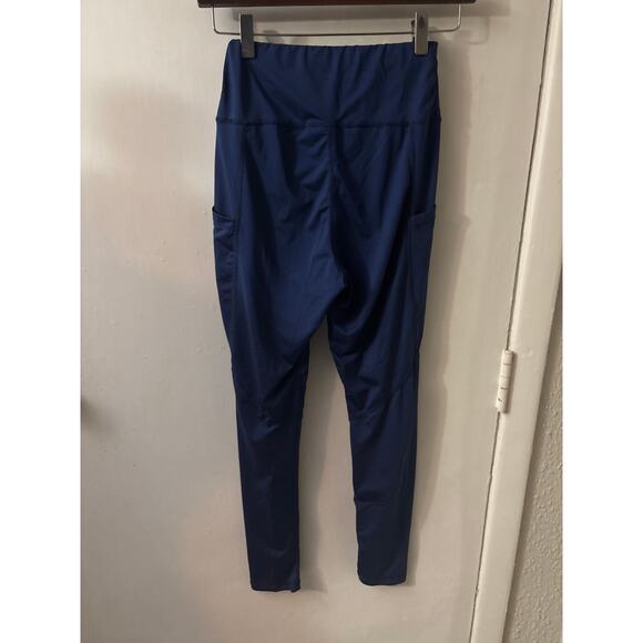 SHEIN  Blue Workout Leggings S Exercise Athleisure Athletic Gym Activewear Cozy - Picture 2 of 7